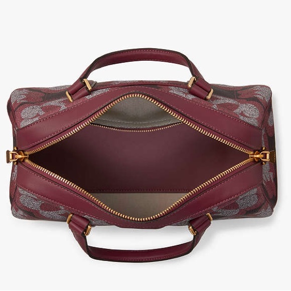 kate spade NWT $358 MSRP Spade Flower Monogram Eleanor Medium Satchel - Picture 8 of 17